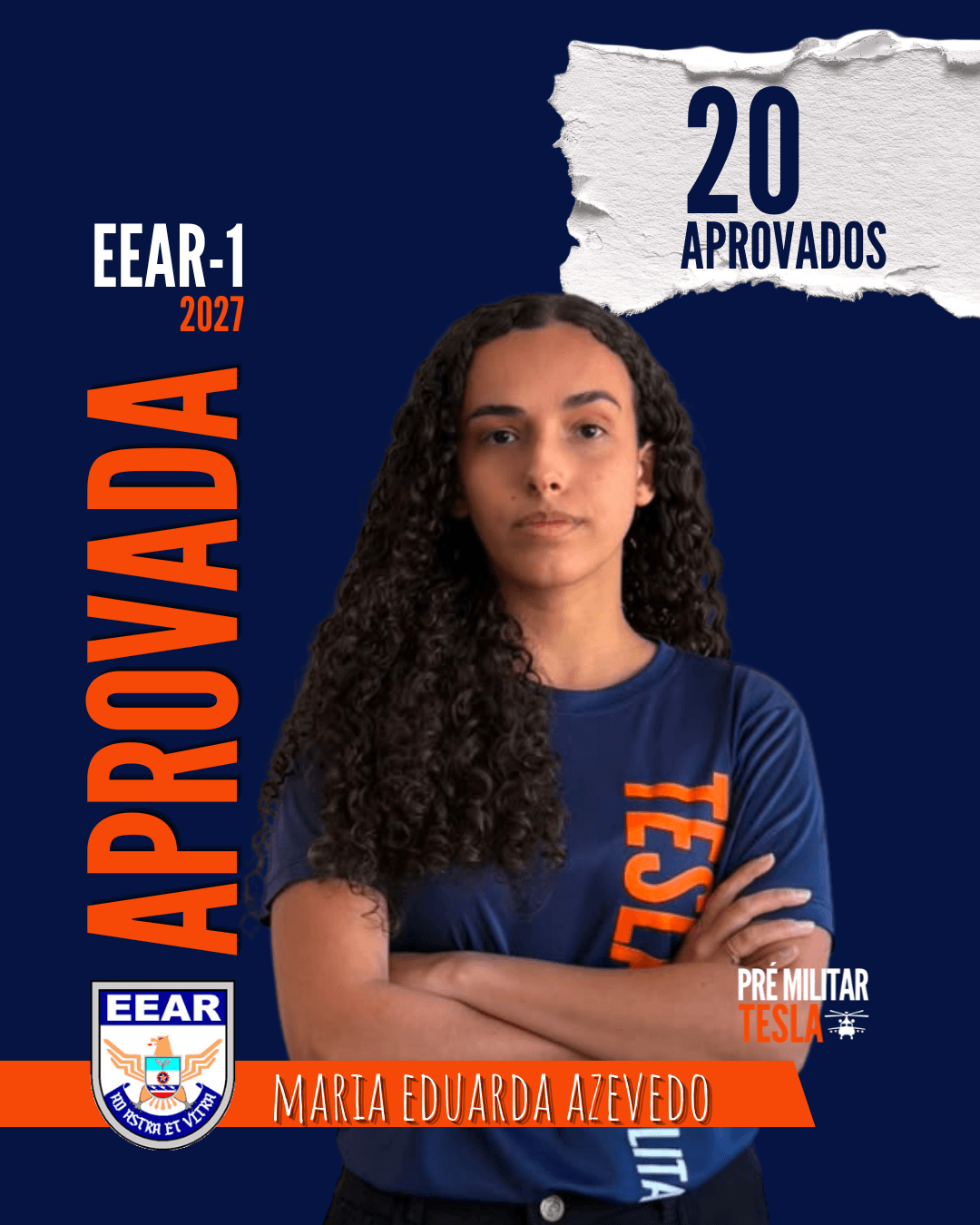 Maria Eduarda Azevedo — Aprovada na EEAR