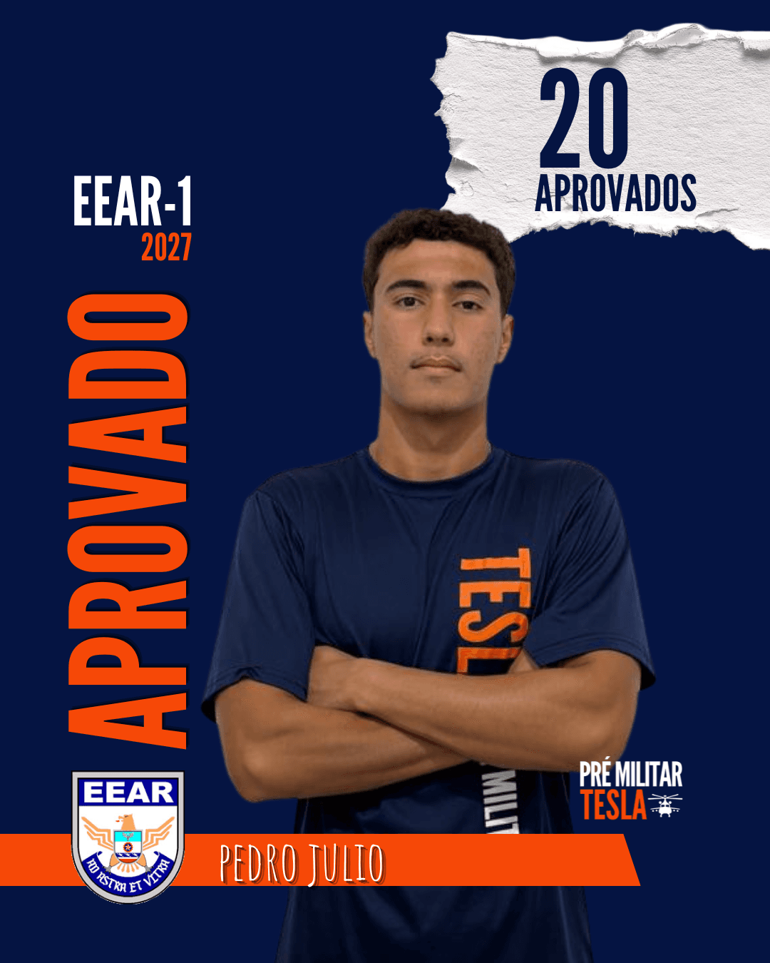Pedro Julio — Aprovado na EEAR