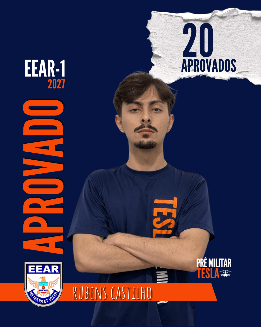 Rubens Castilho — Aprovado na EEAR