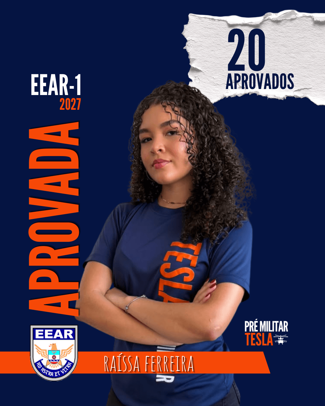 Raíssa Ferreira — Aprovada na EEAR